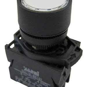 Pulsante Piatto Luminoso Bianco Da Pannello 24V NA